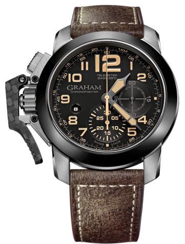 Replica Cheap Graham Watch Chronofighter Oversize Black Sahara 2CCAC.B02A.L43S